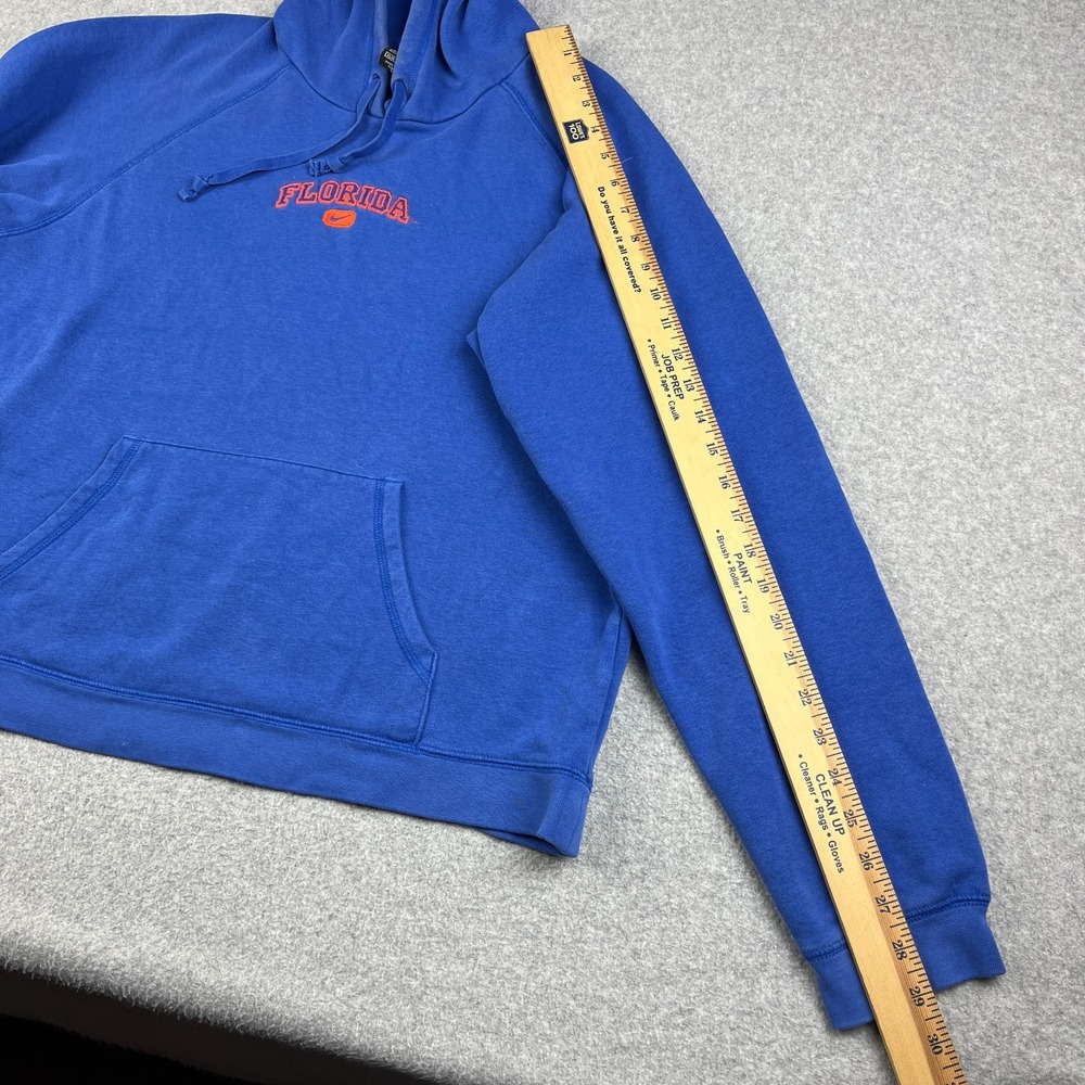 VTG Nike Florida Gators Hoodie Youth XL 16-18 Center Swoosh NCAA Blue Sweatshirt - Picture 9 of 12